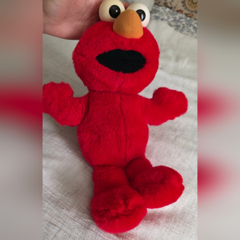 ELMO Vintage 1995 Tickel Me Sesame Plush Toy Soft And Talked Kids Toys Classic